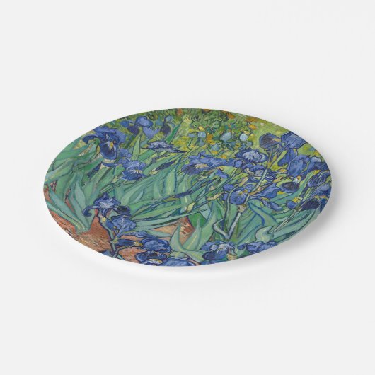 Iren von Van Gogh Pappteller (Schrägansicht)