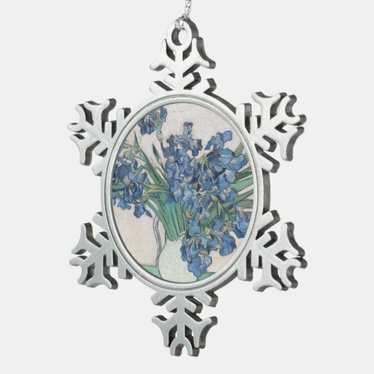 Iren von van Gogh: Schneeflocken Zinn-Ornament (Rechts)