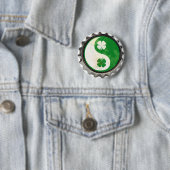 Iren Yin Yang Kleeblatt-Knopf Button (Beispiel)