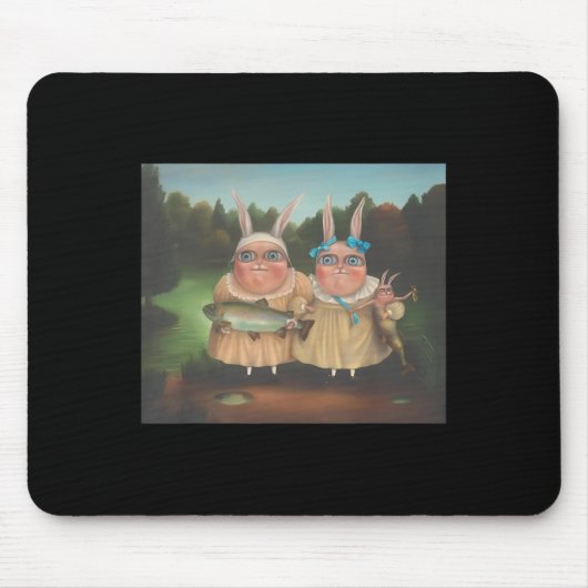 Irena Aizen Rabbits Niedlich Bunny Rabbit Lover Os Mousepad (Vorne)