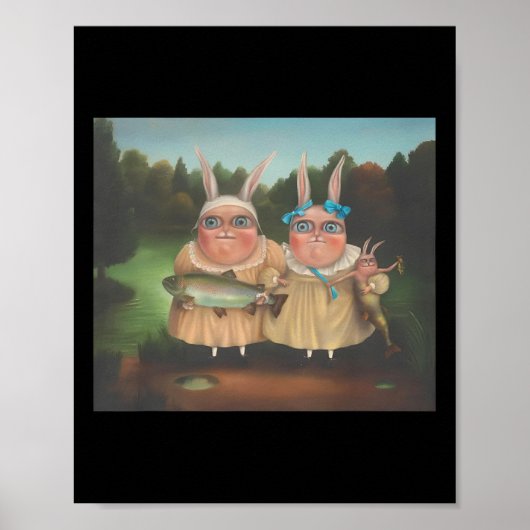 Irena Aizen Rabbits Niedlich Bunny Rabbit Lover Os Poster (Vorne)