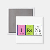 Irene Periodenmagnet Magnet (Vorderseite/Rückseite)