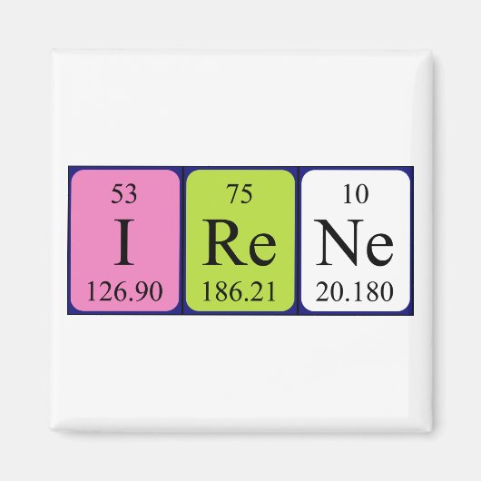 Irene Periodenmagnet Magnet (Vorne)