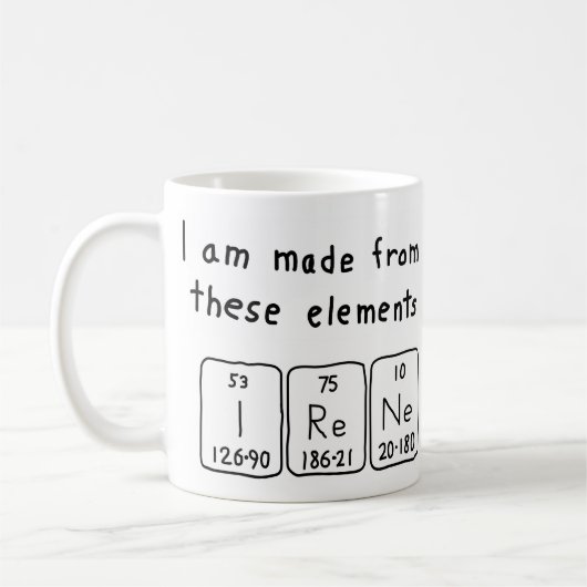 Irene Periodenname Tasse (Links)