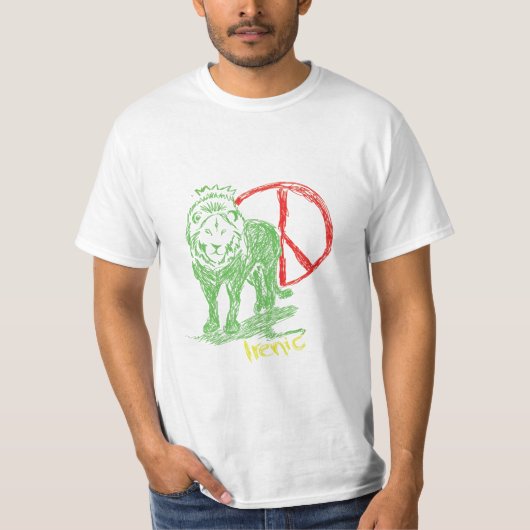 Irenic Rasta Löwe T-Shirt (Vorderseite)