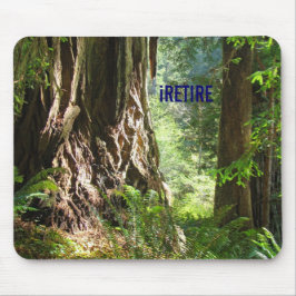 iRETIRE mousepad Rotholz-Bäume
