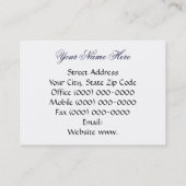 iRetired Visitenkarte-blauer Strand-Ruhestand Visitenkarte (Rückseite)