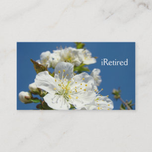 iRetired Visitenkarte-Blüten-Ruhestandsgeschenke Visitenkarte