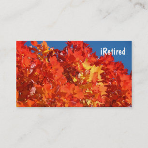 iRetired Visitenkarten Liebe das Leben Spaß haben Visitenkarte