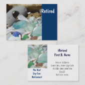 iRetired Visitenkarten Seaglass Ruhestand Visitenkarte (Vorne/Hinten)