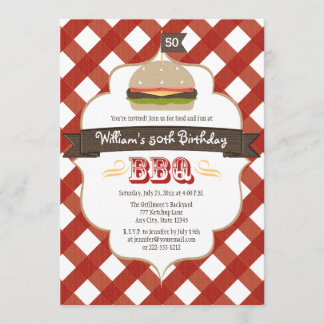 IRGENDEIN ALTERS-GRILLEN-GEBURTSTAGS-PARTY EINLADUNG