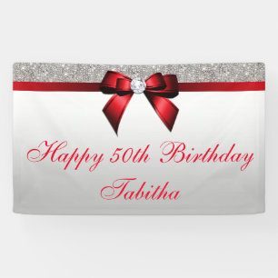 Irgendein Alters-roter Banner