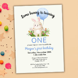 Irgendein Bunny ist ein einfaches Niedliches Jungs Einladung