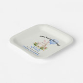 Irgendein Bunny ist ein einfaches Niedliches Jungs Pappteller (Gewinkelt)