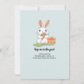 Irgendein Bunny ist ein Jungs Mädchen 1. Geburtsta Einladung (Rückseite)