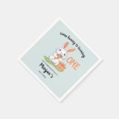 Irgendein Bunny ist ein Jungs Mädchen 1. Geburtsta Serviette (Ecke)