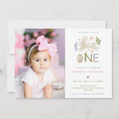 Irgendein Bunny ist ein Niedliches Mädchen 1. Gebu Einladung (Vorderseite)