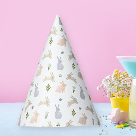 Irgendein Bunny ist ein Wasserfarbenmädchen zum 1. Partyhütchen