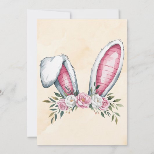 Irgendein Bunny ist unterwegs! Babydusche Begrüßun Einladung (Rückseite)