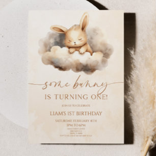 Irgendein Bunny macht einen! 1. Geburtstag Party Einladung