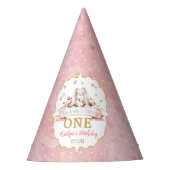 Irgendein Bunny macht einen 1. Geburtstag Partyhütchen (Vorderseite)