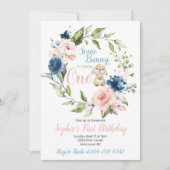 Irgendein Bunny macht einen Ostern ersten Geburtst Einladung (Vorderseite)