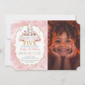 Irgendein Bunny macht fünf 5. Geburtstag Einladung (Vorderseite)