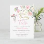 Irgendein Bunny macht zwei Einladungen (Stehend Vorderseite)