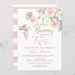 Irgendein Bunny macht zwei Einladungen