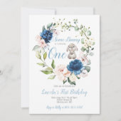 Irgendein Bunny verwandelt ein Boy's First Birthda Einladung (Vorderseite)