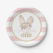 Irgendein Bunny verwandelt sich eins (Sonnige Ohre Pappteller (Vorderseite)