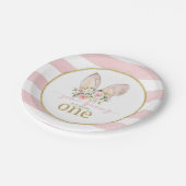 Irgendein Bunny verwandelt sich eins (Sonnige Ohre Pappteller (Schrägansicht)