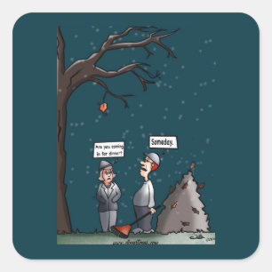 Irgendein Day Square Sticker