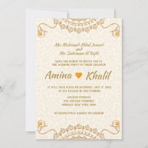 IRGENDEIN EVENT - Arabische Hochzeit Braut Einladu Einladung