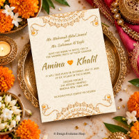 IRGENDEIN EVENT - Arabische Hochzeit Braut Einladu