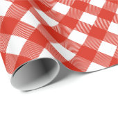 IRGENDEIN Farbhintergrund-Gingham-Muster Geschenkpapier (Rolleneckpunkt)