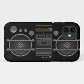 Irgendein FarbVintager Getto-Bläser Case-Mate iPhone Hülle (Rückseite (Horizontal))