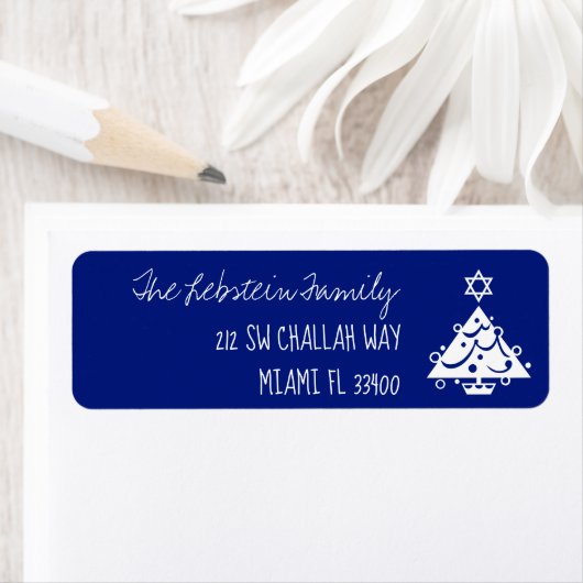 Irgendein Farbweihnachten + Chanukka-Baum + Blau (Insitu)