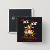 Irgendein Felsen Button (Vorne & Hinten)