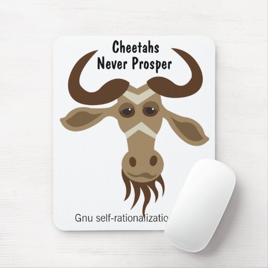 Irgendein Gnu Stuff_Cheetahs erweitern nie sich Mousepad (Mit Mouse)