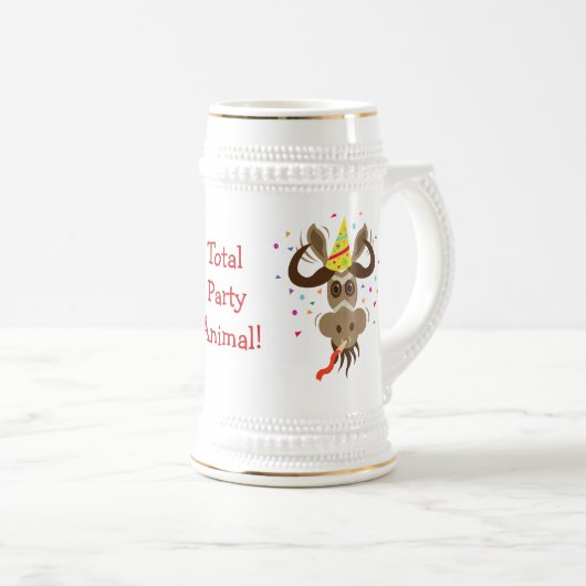 Irgendein Gnu Stuff_Total Party-Tier Bierglas (VorderseiteRechts)