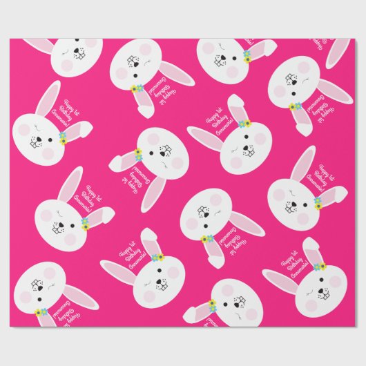 Irgendein Häschen ist ein niedliches Kaninchen-1. Geschenkpapier (Flach)