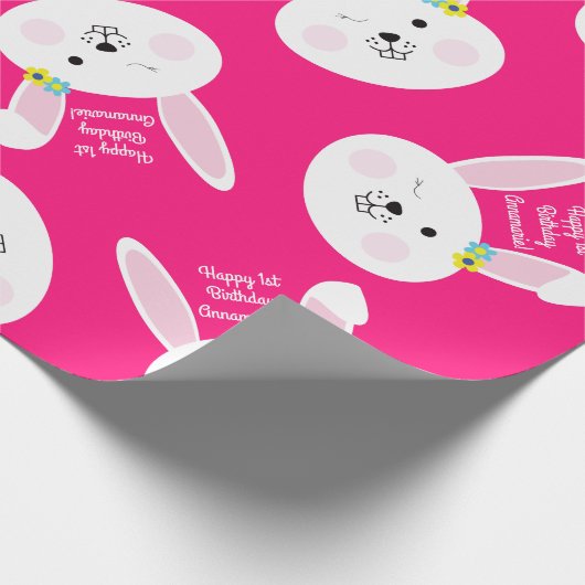 Irgendein Häschen ist ein niedliches Kaninchen-1. Geschenkpapier (Ecke)