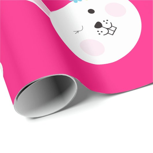 Irgendein Häschen ist ein niedliches Kaninchen-1. Geschenkpapier (Rolleneckpunkt)