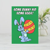 Irgendein Häschen versteckte einige Einladung (Stehend Vorderseite)