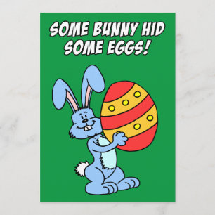 Irgendein Häschen versteckte einige Einladung