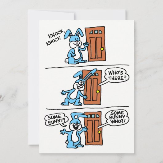 Irgendein Häschen wird zur Osterei-Jagd eingeladen Einladung (Vorderseite)