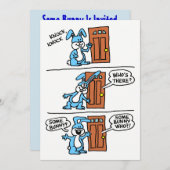 Irgendein Häschen wird zur Osterei-Jagd eingeladen Einladung (Vorne/Hinten)