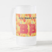 Irgendein Name oder Ereignis GRILLEN - Mattglas Bierglas (Vorderseite Links)