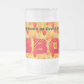 Irgendein Name oder Ereignis GRILLEN - Mattglas Bierglas (Mittel)